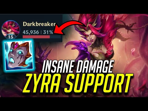 WILD RIFT ZYRA SUPPORT IS BROKEN??! NEW AP SUPPORT HAS INSANE DAMAGE LATE GAME