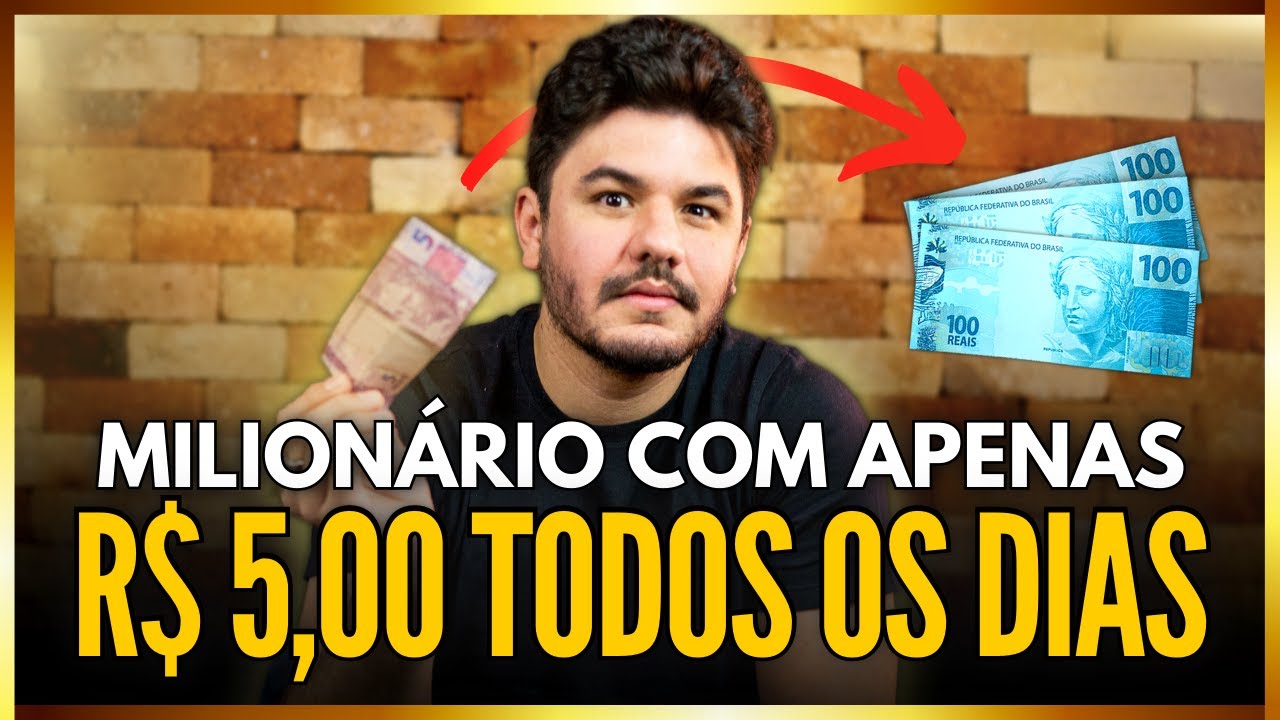 💰 Como ficar MILIONÁRIO com R$ 5 por dia?