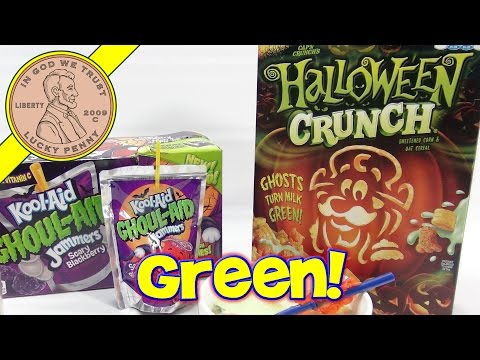 Cap'n Crunch Halloween Ghosts Cereal & Kool Aid Ghoul-Aid Jammers