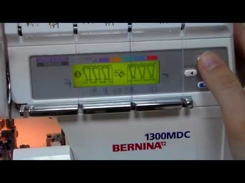 Оверлок Bernina 1300MDC белый - Видео