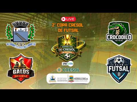 AO VIVO COM IMAGENS | QUARTAS DE FINAL | SEGUNDA COPA CRESOL DE FUTSAL - TERRA RICA-PR