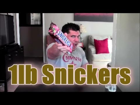 1 pound Snickers Challenge | Worlds Largest