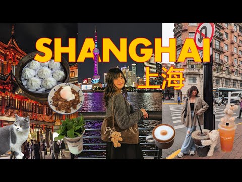 SHANGHAI VLOG 🇨🇳  Visa-free transit, cafes + shopping, where to eat, & seeing all the sights!