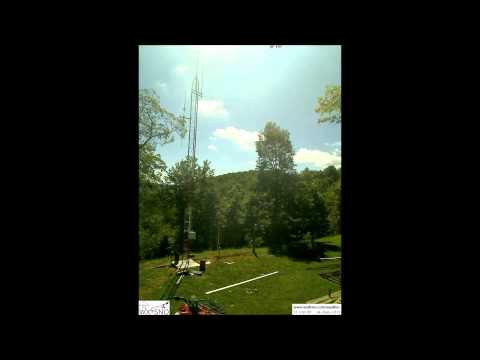 WX4SNO Tower Install Time-lapse