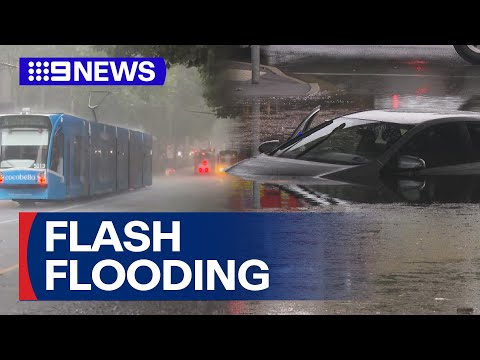 Melbourne lashed by wet weather | 9 News Australia