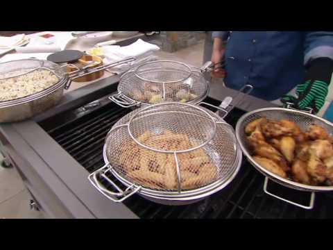 CooksEssentials BBQ Must-Have 3 piece Stainless Steel Baskets on QVC
