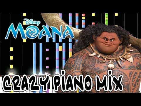 Crazy Piano Mix! YOU'RE WELCOME! (Dwayne Johnson) MOANA