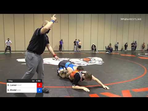 70 Kg Prelims Brawley Lamer Central Coast Regional Training Center Vs Garrett Model Wisconsin Regi