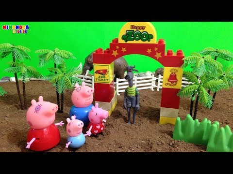 Peppa Pig  y su familia de visita al Zoologico 🐯🐵  Videos para niños 🎈 Mimonona Stories Video