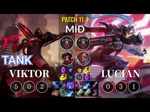 TLN Tank Viktor vs Lucian Mid - KR Patch 11.4