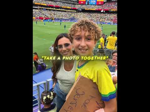 He didn't give up on meeting Neymar 💖💖