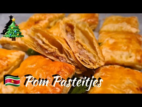 🇸🇷 Surinaamse Pom Pasteitjes recept|Surinamese Chicken Pom Pie|