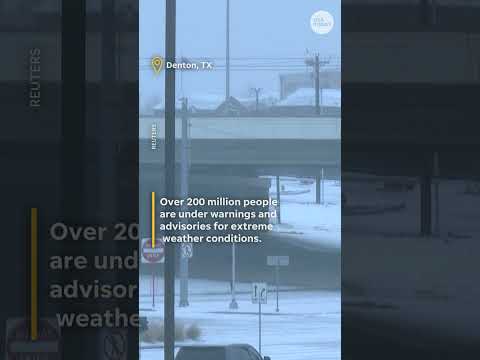 Oklahoma, Texas blanketed with heavy snow as major winter storm hits