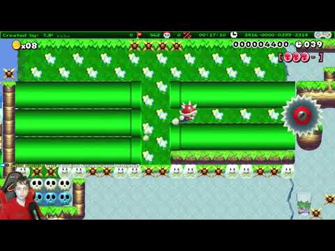 Very Hard 0% NSMBU Speedrun - スピードラン　90s　~春風~　by TJP かんたん