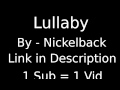 [Free Download] Lullaby - Nickelback 