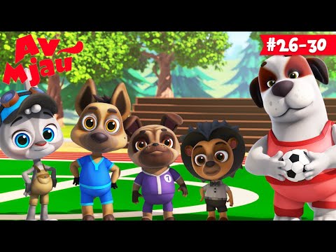 Crtani za djecu 🐶 AV MJAU na Srpskom 🐱 #26-30 | HeyKids