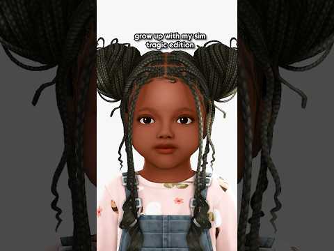 grow up with my sim TRAGIC edition 😢| the sims 4 #sims #thesims4 #sims4 #shorts