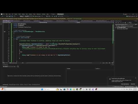 Firebase Check Dependencies & Enable/Disable Analytics | Firebase Analytics Unity Setup (Part 2)