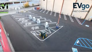 Time Lapse Construction of EV Fast Charging Station