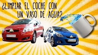 Cómo limpiar tu coche con sólo una taza de agua