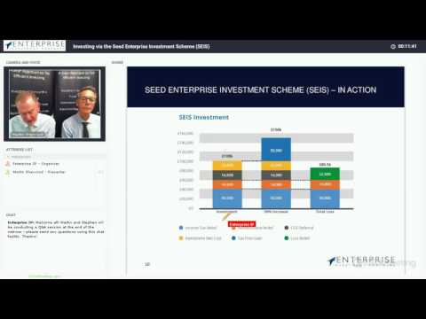 Investing via the Seed Enterprise Investment Scheme SEIS | Martin Sherwood and Stephen Page