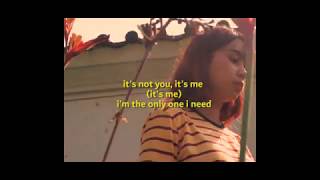 its not u its me // lyric video // bea miller ft 6lack