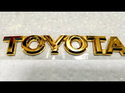 24K Gold Plating Car Emblems - Chrome Badges DIPPED IN REAL GOLD