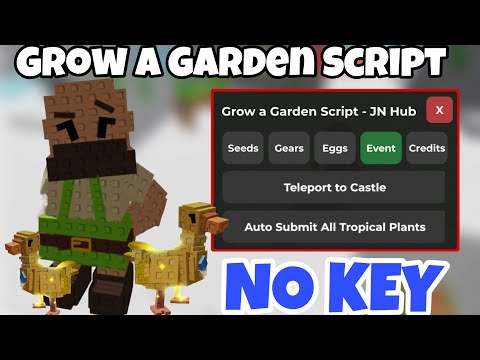 [🌱] Grow a Garden Script | Auto BeanStalk Event, Golden Goose, Romanesco Seed Script Hack | NO KEY