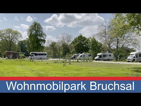 Bruchsal Motorhome Park - RV parking for 52 motorhomes. Bruchsal Castle