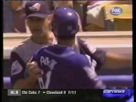 Anaheim Angels vs LA Dodgers (6-5-1999) "Chan Ho Park Tells Tim Belcher His Dojo Is The Best"