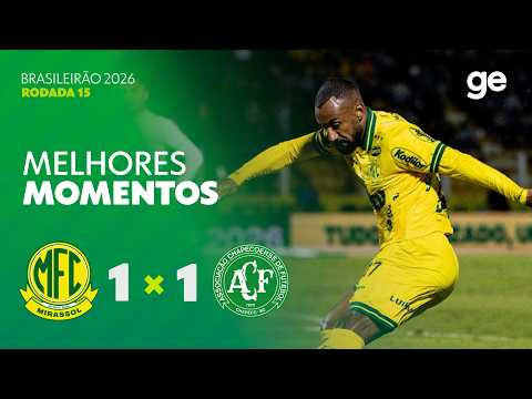 Gols e lances de Mirassol x Chapecoense