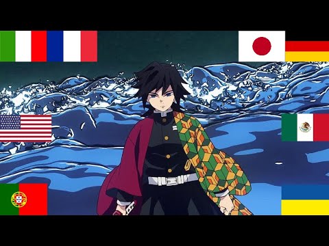 Giyu Tomioka "DEAD CALM" in different languages | Demon Slayer