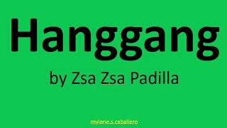Hanggang by Zsa Zsa Padilla (Lyrics) - 2014