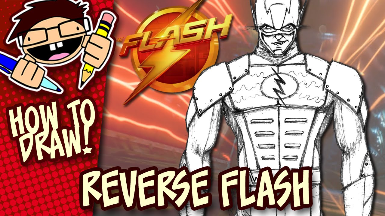 How to Draw REVERSE FLASH (The FLASH TV Series) Easy Step-by-Step Tutorial