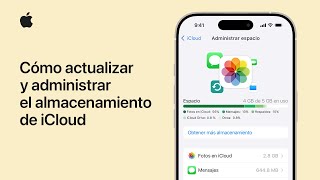 Cómo actualizar y administrar el almacenamiento de iCloud en el iPhone | Soporte técnico de Apple