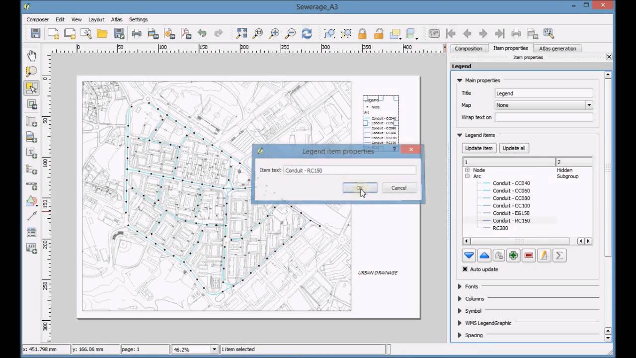 10.2 Creating a map and exporting it in a PDF format