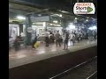 Lower Parel Mumbai Western Line Station View Local Train Passing Scene Beautiful Railway Infra