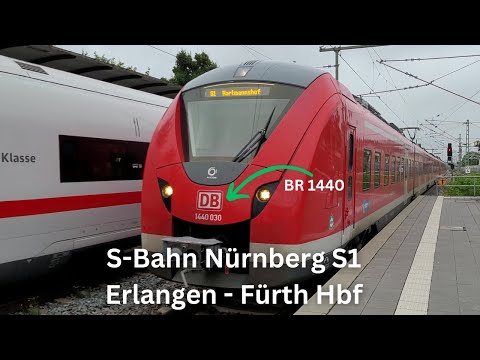 S-Bahn Nürnberg Linie S1: Erlangen - Fürth (Bay) Hbf onboard the BR 1440!