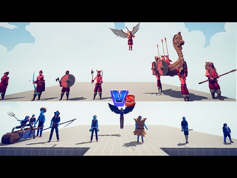 VIKING Team Vs FARMER Team - Totally Accurate Battle Simulator | TABS