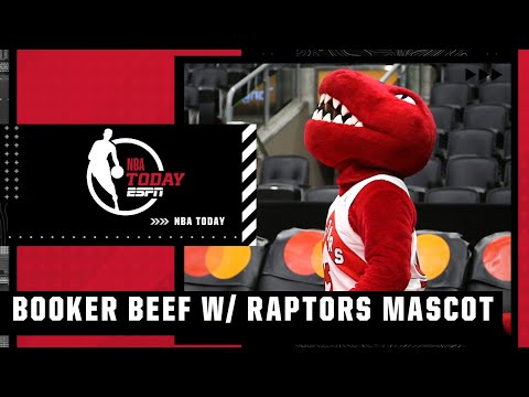 Devin Booker has some serious beef with the Raptors mascot 👹| NBA Today