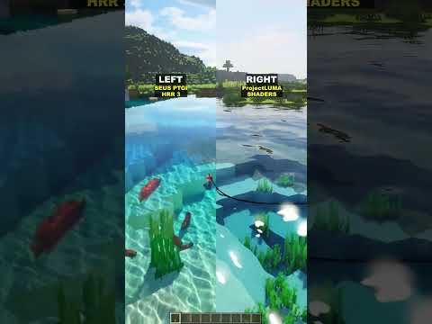⬅️➡️ Minecraft Shaders: SEUS PTGI or ProjectLUMA? #shorts