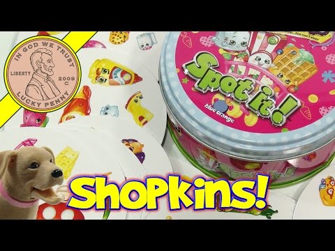 How To Play The Game Spot it Shopkins Card Game, Make A Match!