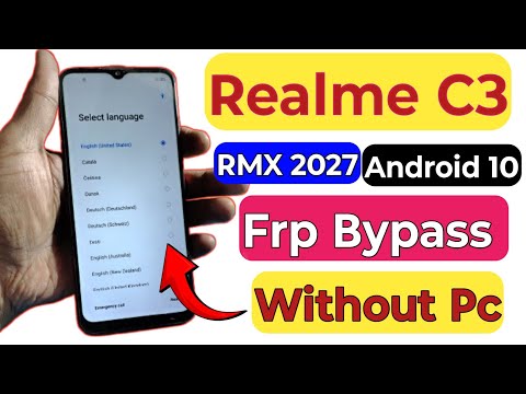 Realme C3 ( rmx 2027) Frp Bypass | Without Pc | Android 10 | Realme C3 Google Account Bypass 2025🔥