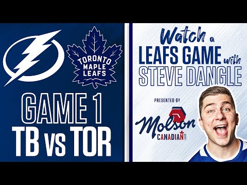 Tampa Bay Lightning vs. Toronto Maple Leafs Game 1 LIVE w/ Steve Dangle - presented by Molson