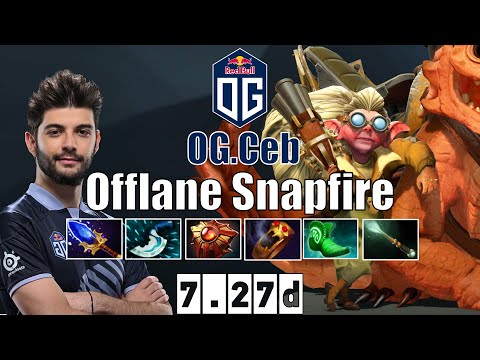 Snapfire | OG.Ceb | Offlane Snapfire | 7.27d Gameplay Highlights