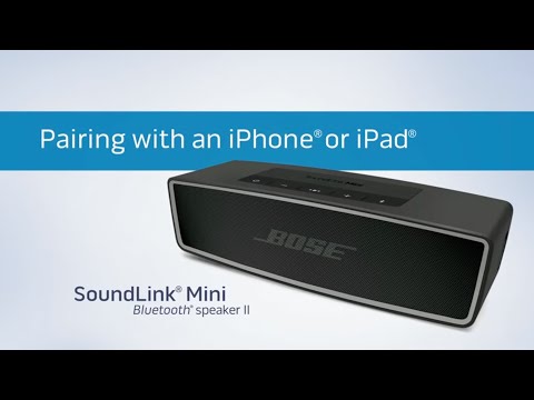 Bose SoundLink Mini II - Pairing with iOS Devices