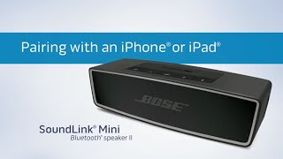pairing bose speaker to iphone