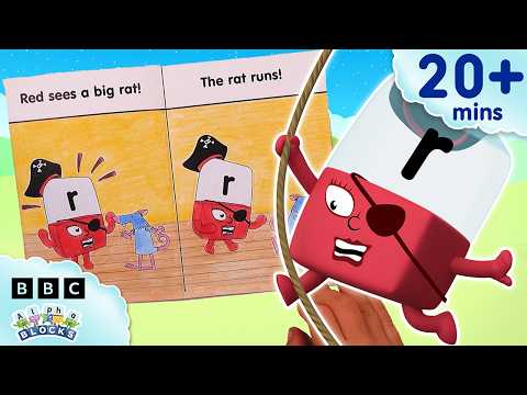 Let's Make Our Own Pirate Story Book | Learn to Read and Spell for Kids Compilation | Alphablocks