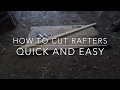 U.K. Site carpentry apprentice hacks, tips and tricks for common rafter cutting