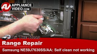 Samsung Stove Repair - Self Clean Not Working - Door Latch Assembly